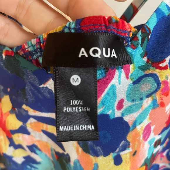 Colorful Aqua Dress - Worn Once! - Picture 4 of 4